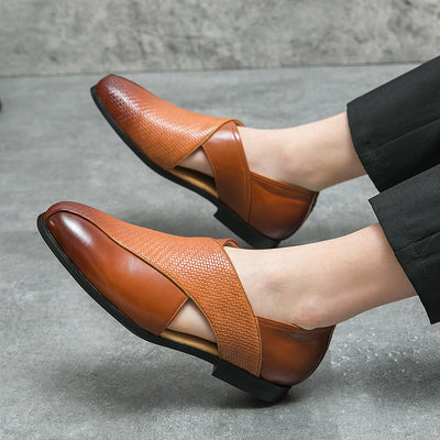 Vintage Leder Loafers
