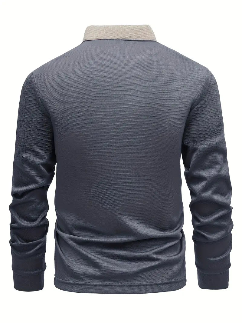 Leichter Poloshirt-Pullover