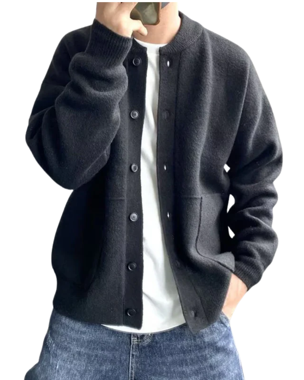 Lässige Jacke mit Knöpfen