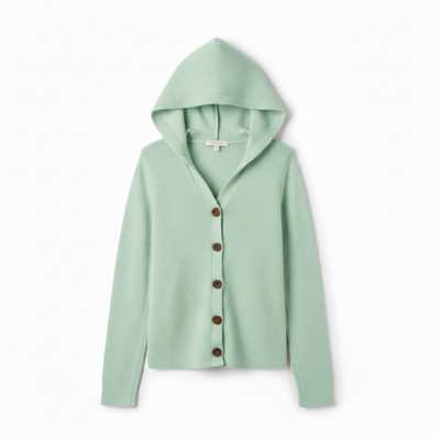 Felicia | Trendige Strickjacke mit Kapuze