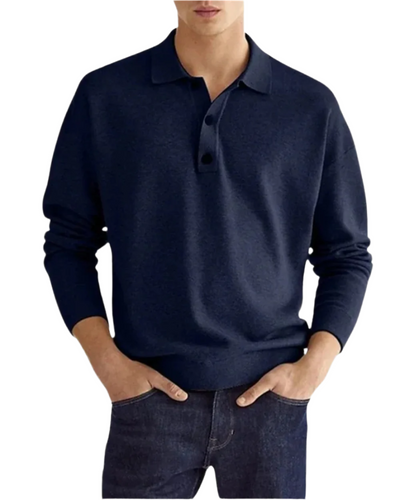 Eleganter Polo Pullover