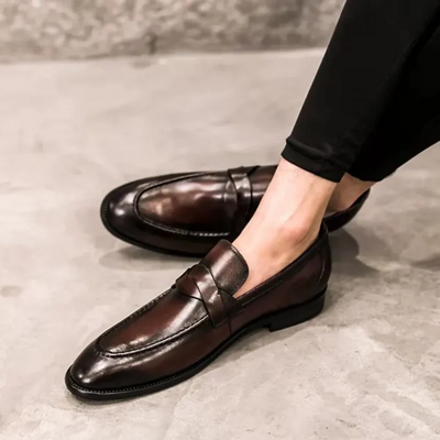 Schicke Leder-Loafers