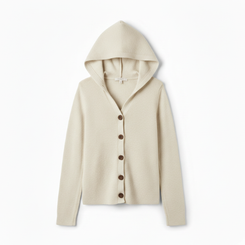 Felicia | Trendige Strickjacke mit Kapuze