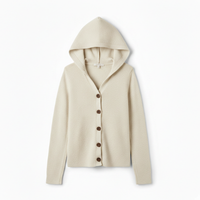 Felicia | Trendige Strickjacke mit Kapuze