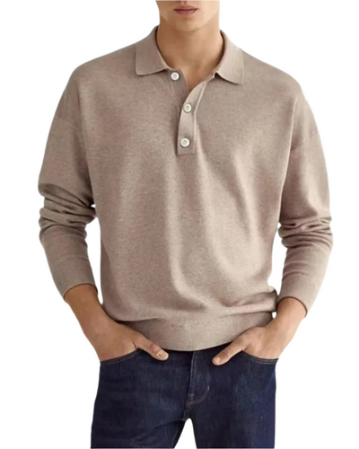 Eleganter Polo Pullover