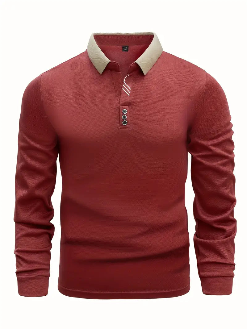 Leichter Poloshirt-Pullover
