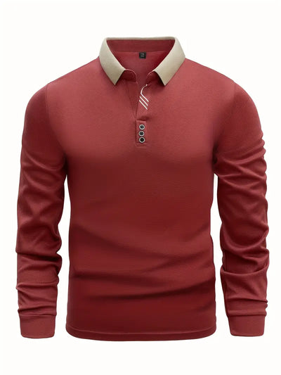 Leichter Poloshirt-Pullover