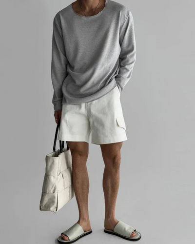 Lässiges Strick-T-Shirt