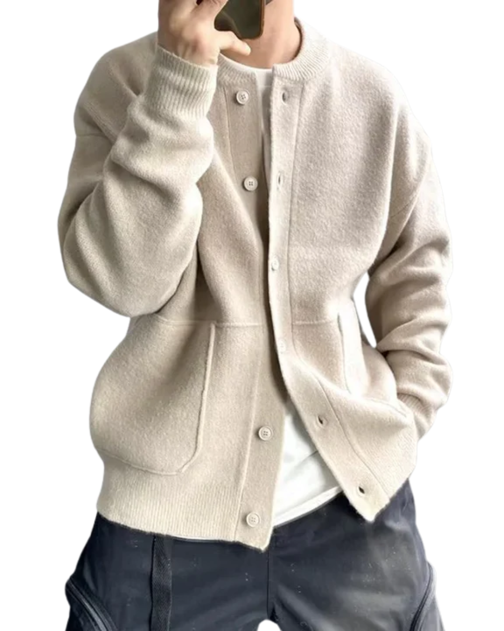 Lässige Jacke mit Knöpfen