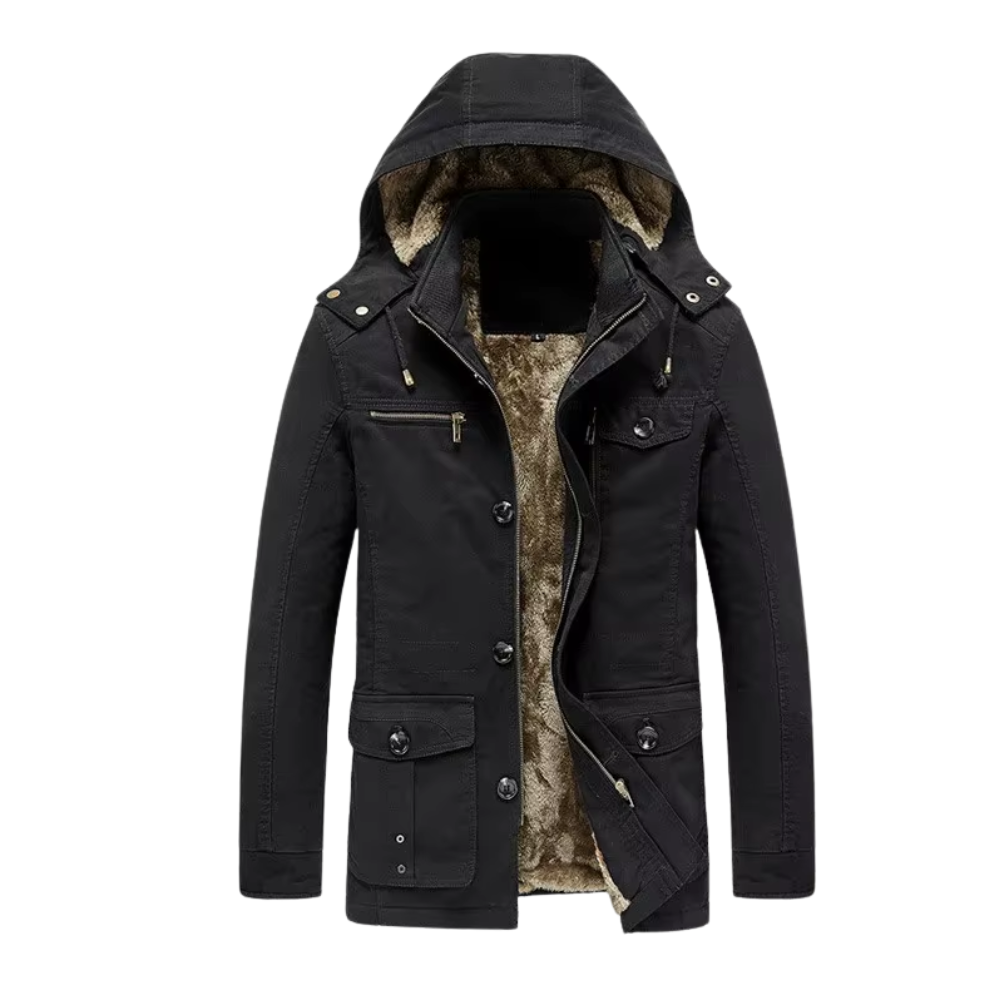 Elegante wattierte Premium-Winterjacke