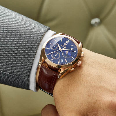 Luxus-Uhr mit handgefertigem Armband