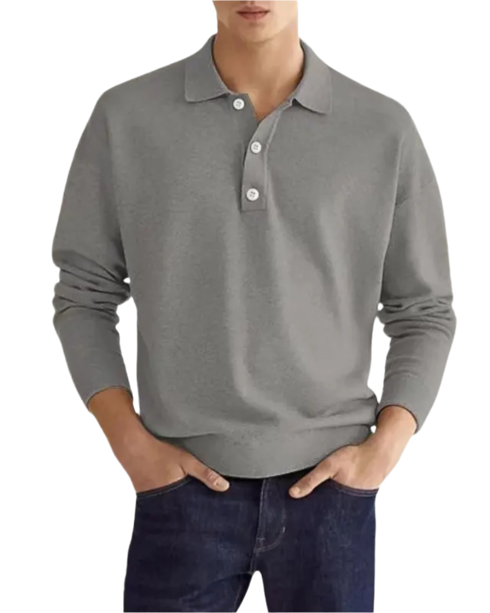 Eleganter Polo Pullover