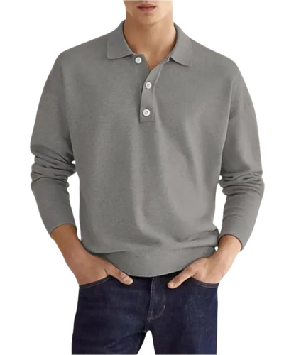 Eleganter Polo Pullover