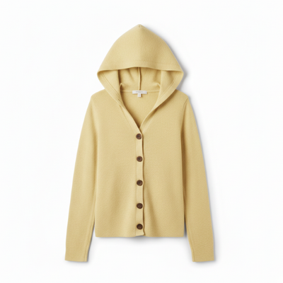 Felicia | Trendige Strickjacke mit Kapuze