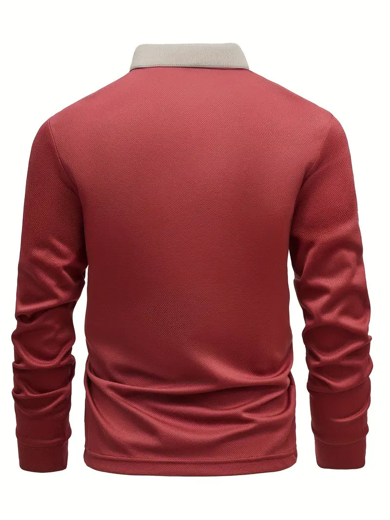 Leichter Poloshirt-Pullover