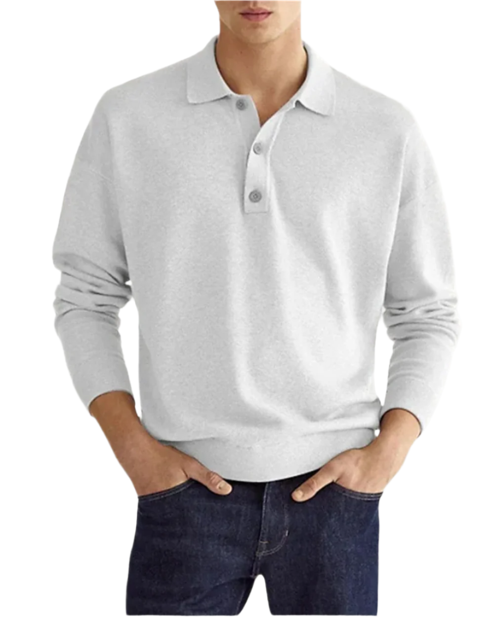 Eleganter Polo Pullover