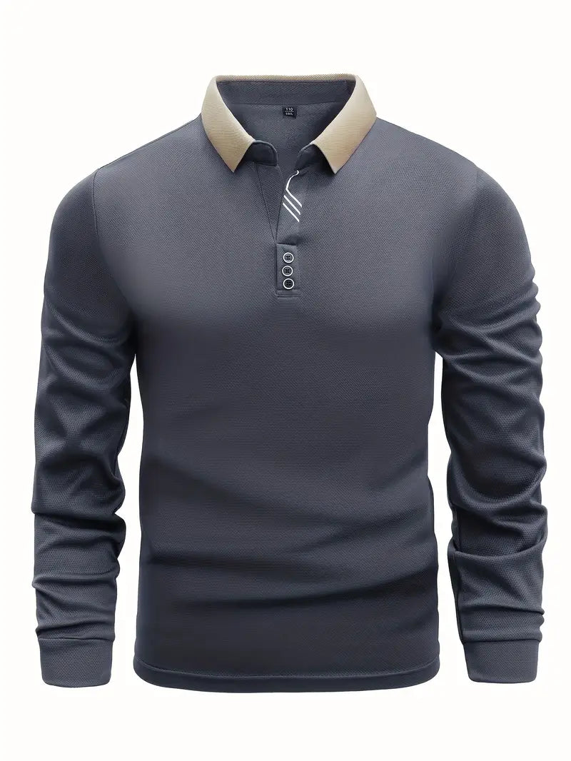 Leichter Poloshirt-Pullover