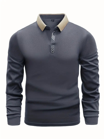 Leichter Poloshirt-Pullover