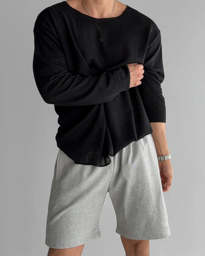 Lässiges Strick-T-Shirt