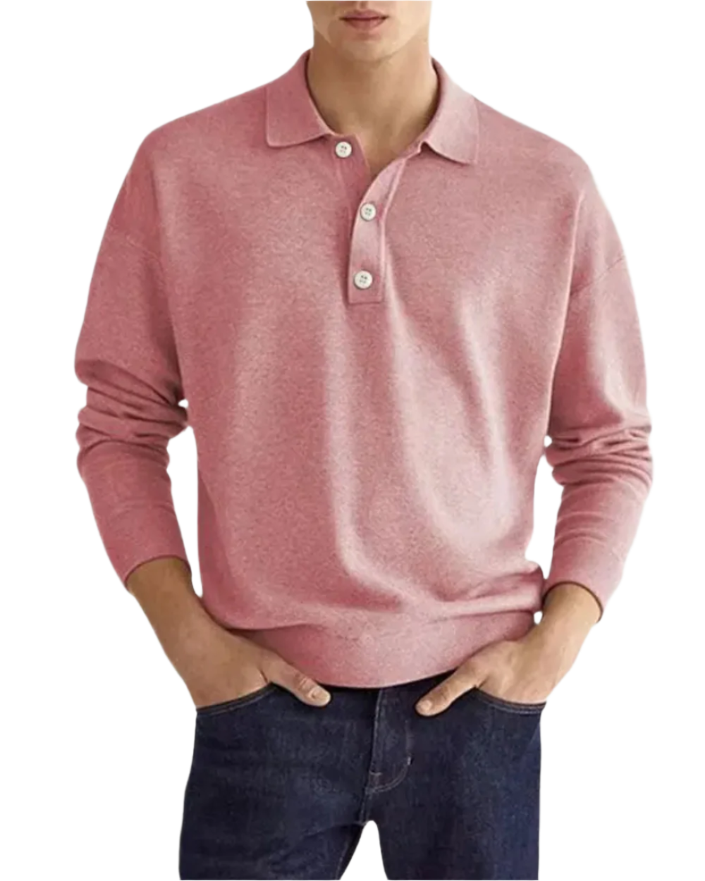 Eleganter Polo Pullover