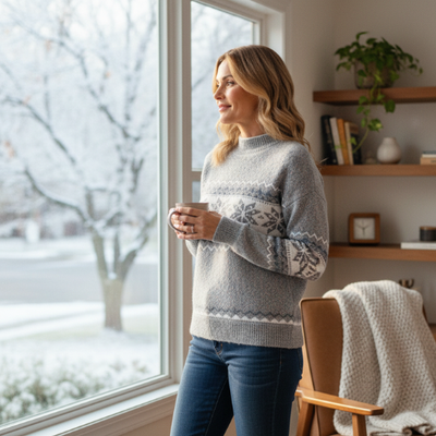 Lura - Damen Winter Strickpullover