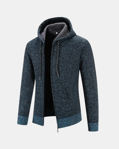 Leonardo Jas mit Kapuze