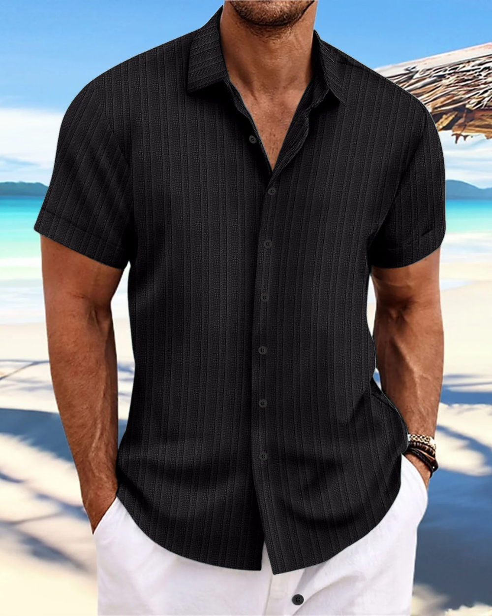 Lässiges Kurzarmhemd