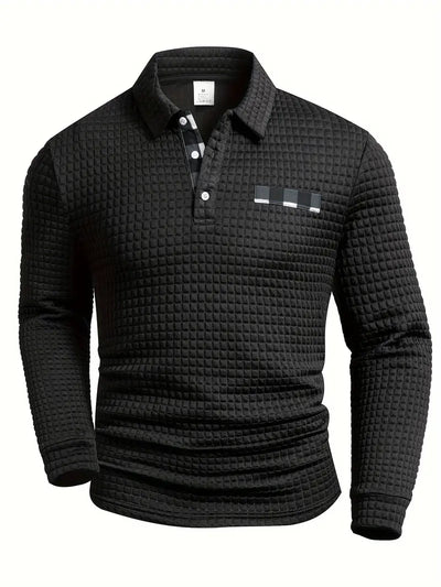 Ripp-Polo-Pullover