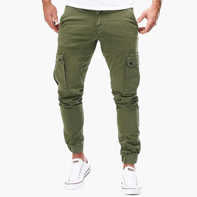 Herren Cargo Jogginghose – Moderne Streetwear Freizeithose mit Taschen und Elastikbund, Outdoor & Alltag