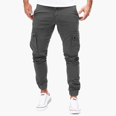 Herren Cargo Jogginghose – Moderne Streetwear Freizeithose mit Taschen und Elastikbund, Outdoor & Alltag