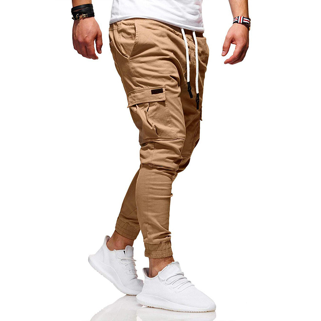 Herren Cargo Jogginghose – Moderne Streetwear Freizeithose mit Taschen und Elastikbund, Outdoor & Alltag