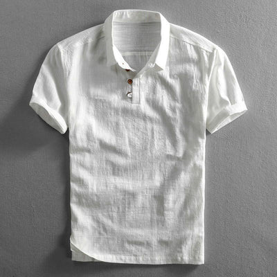San Julian Leinen Poloshirt