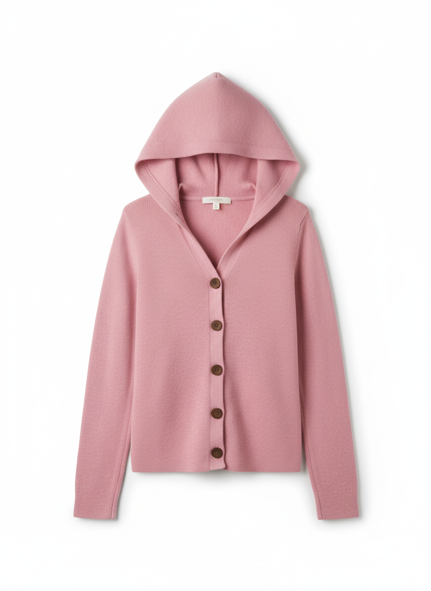 Felicia | Trendige Strickjacke mit Kapuze