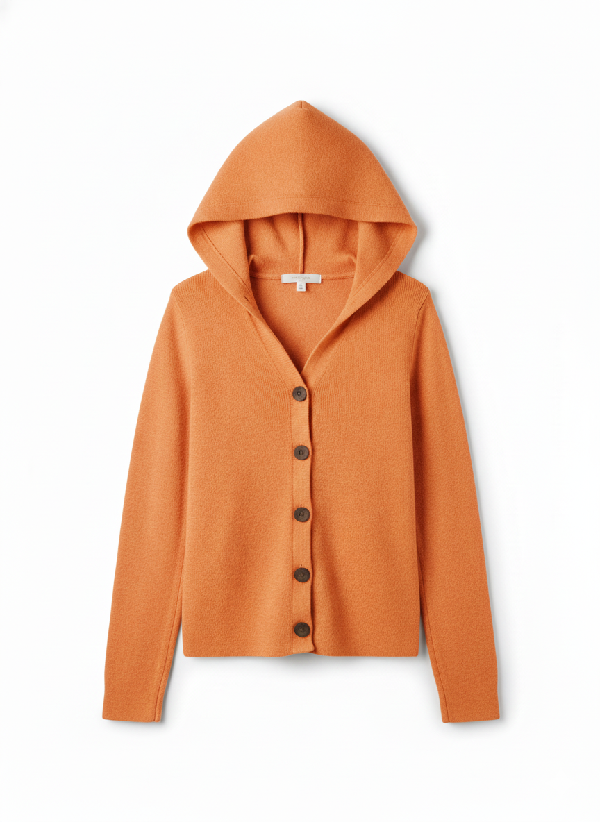 Felicia | Trendige Strickjacke mit Kapuze