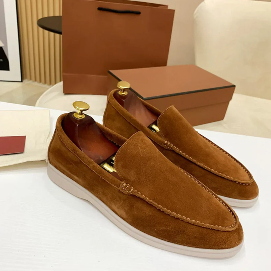 Klassische Wildleder Loafers