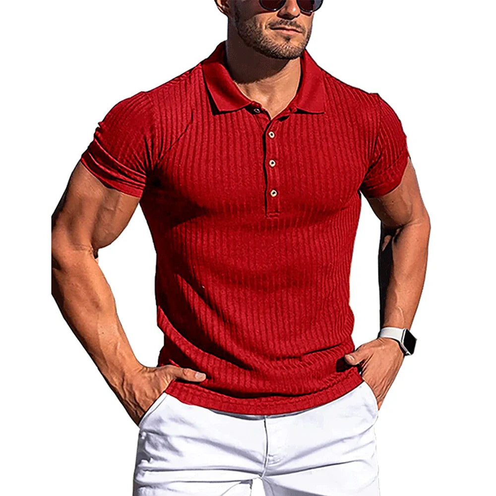 Elegantes gestreiftes Poloshirt