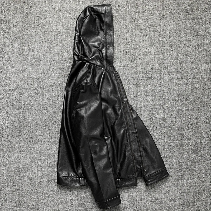 Die Finn Kapuzen Ledetjacke