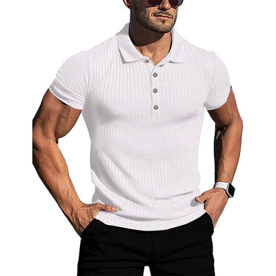 Elegantes gestreiftes Poloshirt
