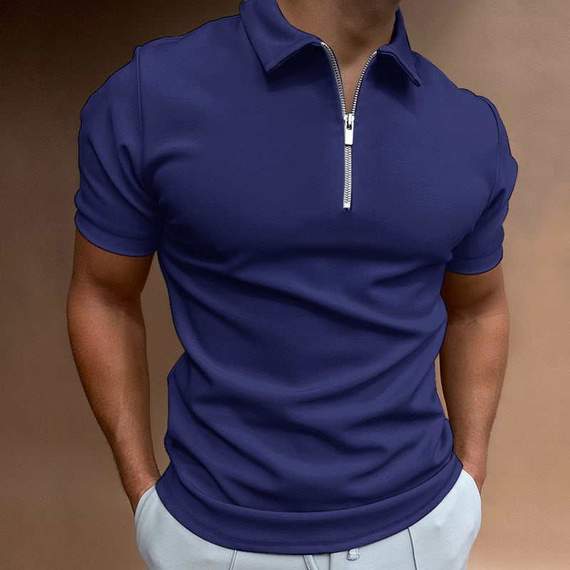 Reißverschluss Poloshirt