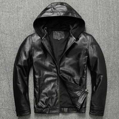 Die Finn Kapuzen Ledetjacke