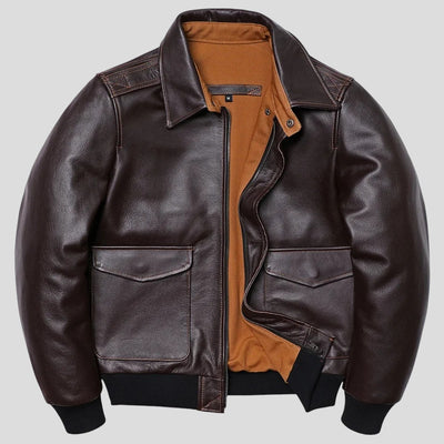 Lukas Klassische Lederjacke