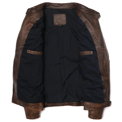 Vintage Kamel Lederjacke