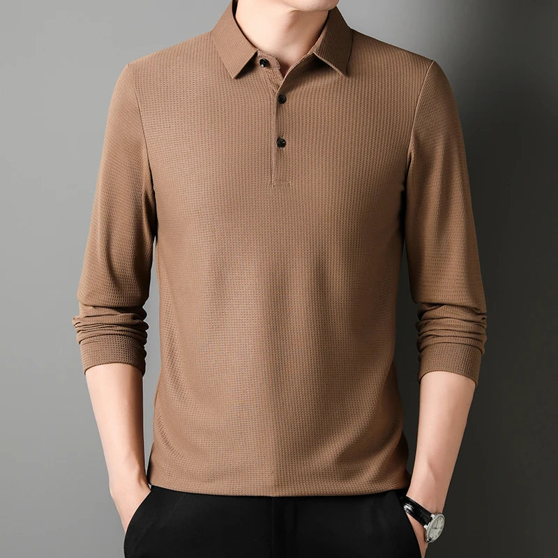 Elegantes Poloshirt mit langen Ärmeln