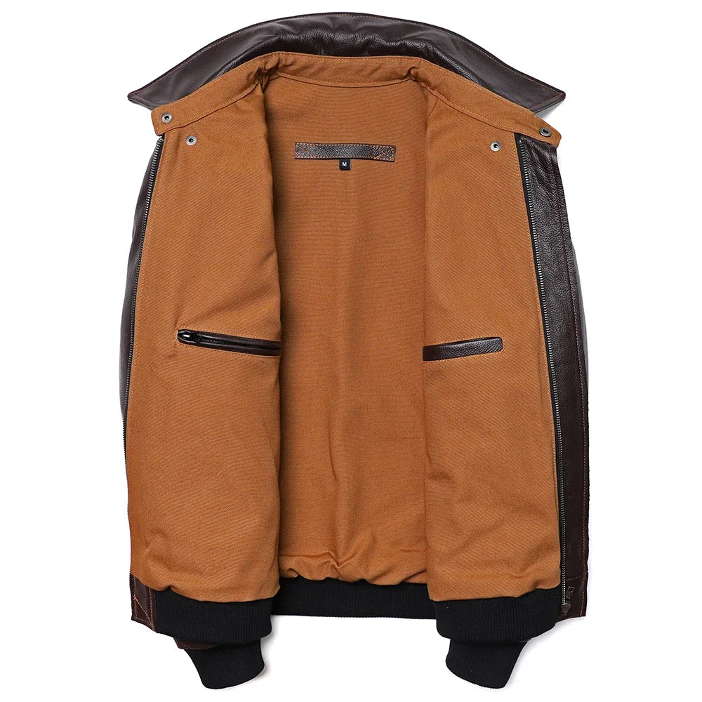 Lukas Klassische Lederjacke