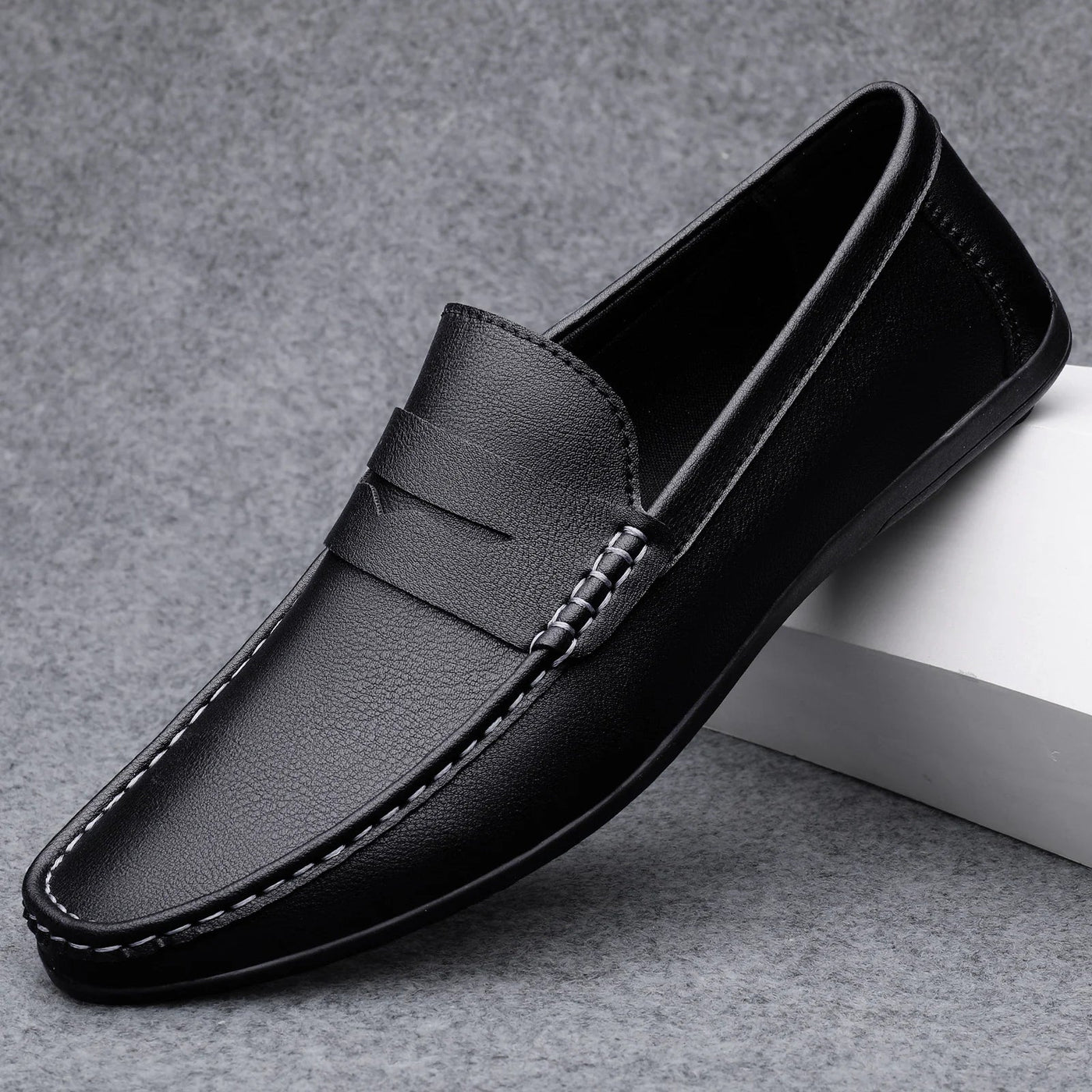 Klassische italienische Leder-Loafers