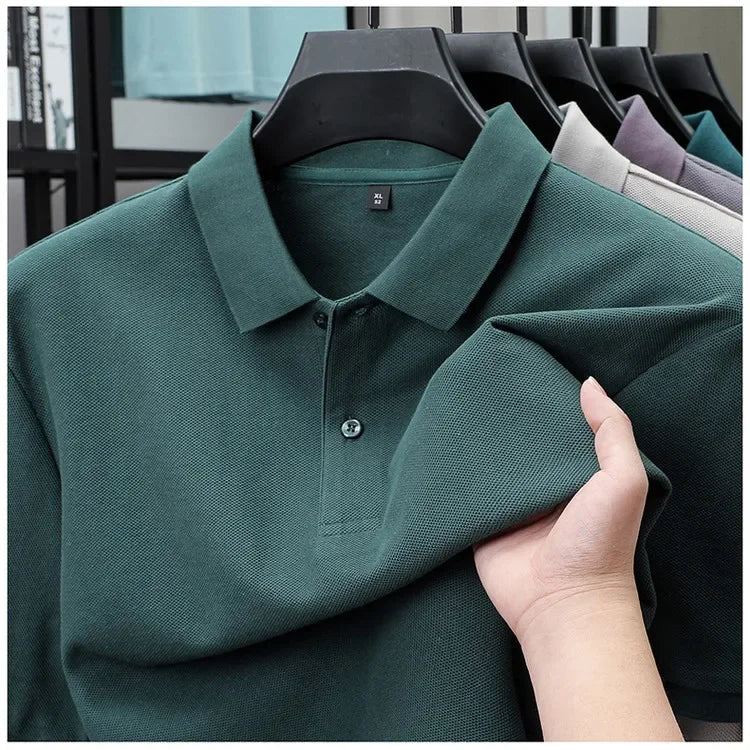 Lässiges Baumwoll-Poloshirt