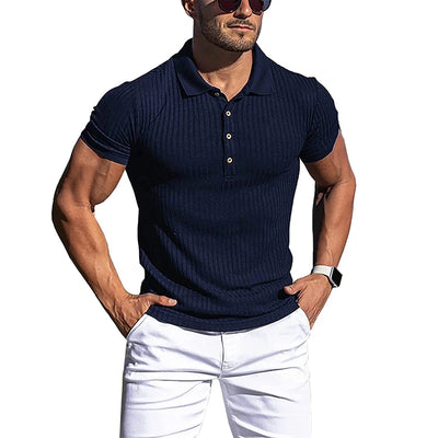 Elegantes gestreiftes Poloshirt