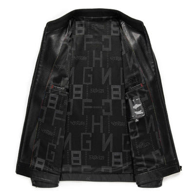 Thomas klassische Lederjacke