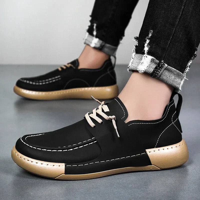 Klassische Italienische Leder Sneakers