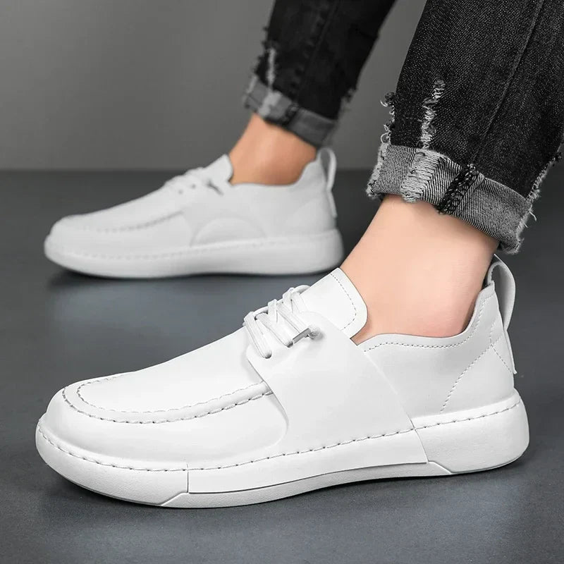 Klassische Italienische Leder Sneakers